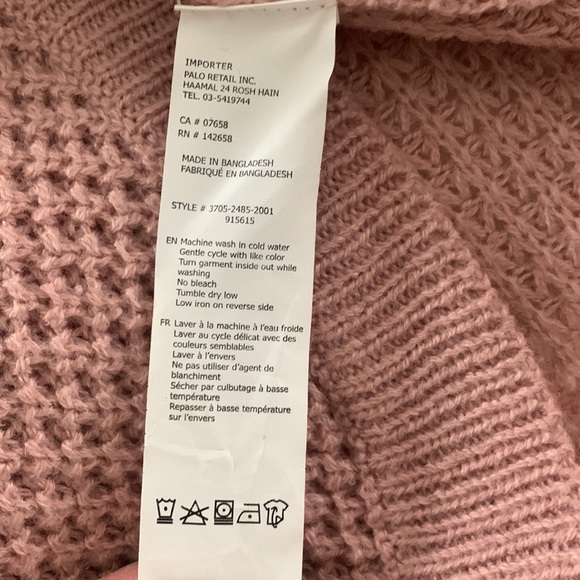 Blush Pink Urban Kids Sweater - Picture 4 of 4